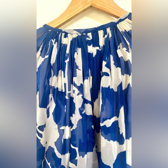 Diane Von Furstenberg Fleurette Silk Blue & White Dress Size 2/XS Excellent Cond - Picture 8 of 15